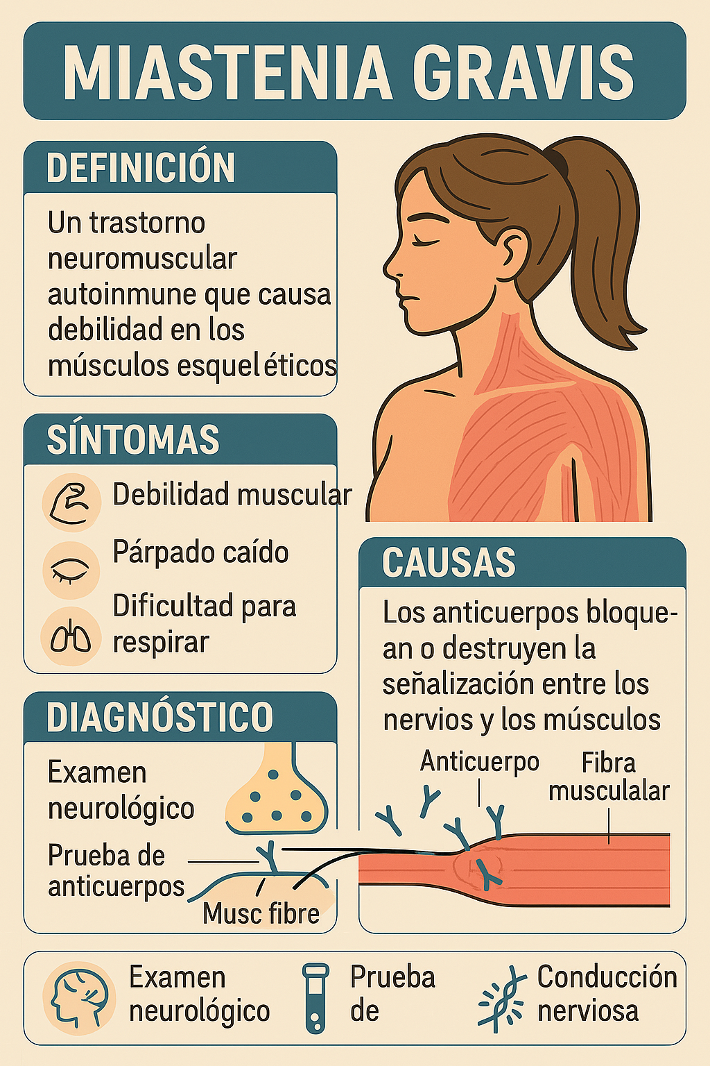 infografia miastenia gravis copilot