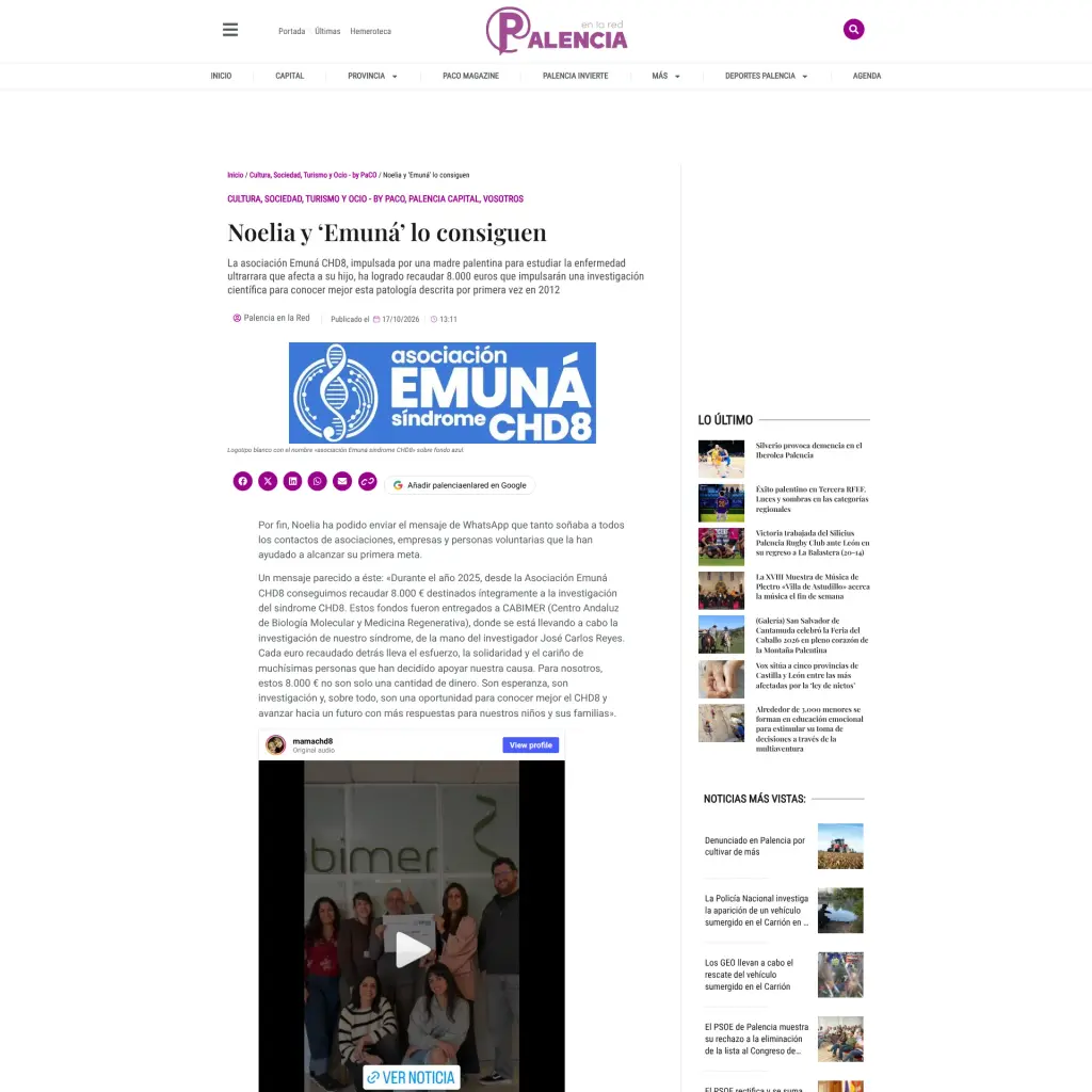 Noelia y ‘Emuná’ lo consiguen