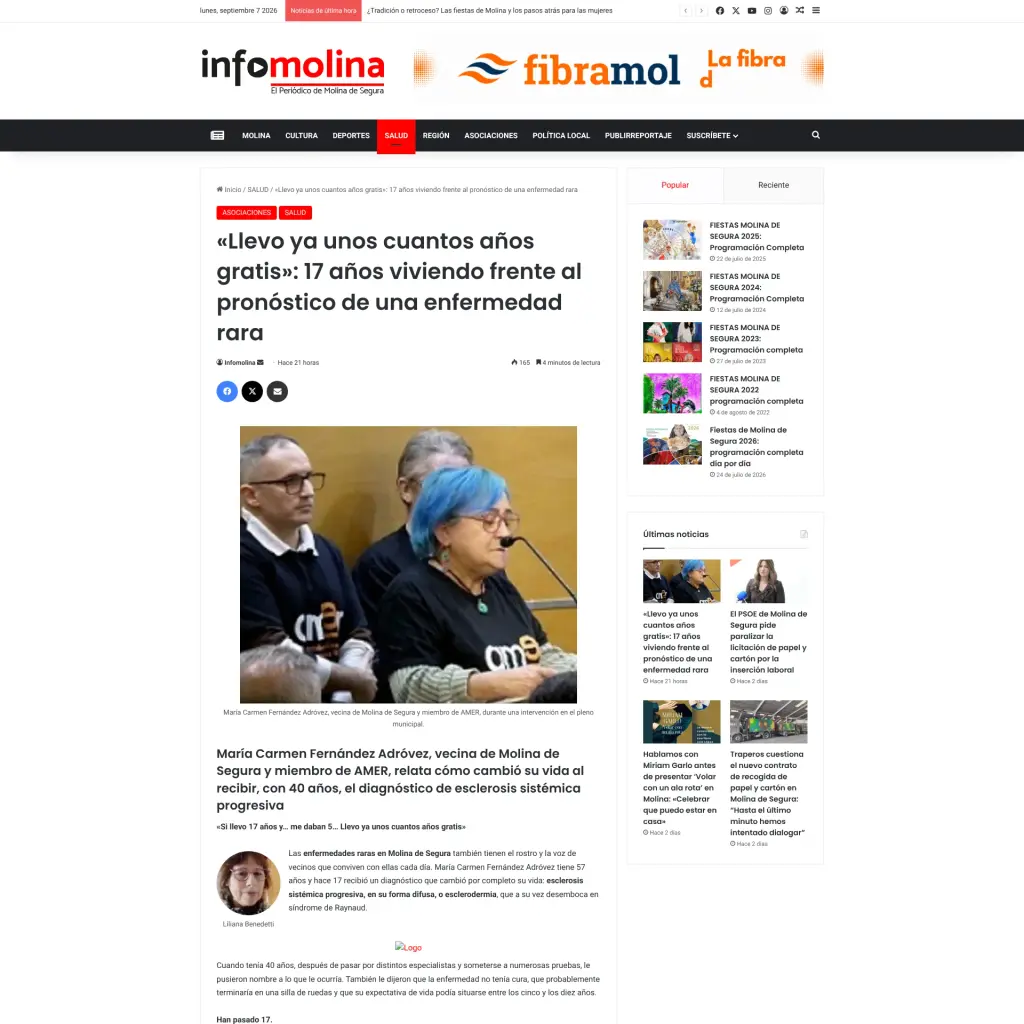 «Llevo ya unos cuantos años gratis»: 17 años viviendo frente al pronóstico de una enfermedad rara